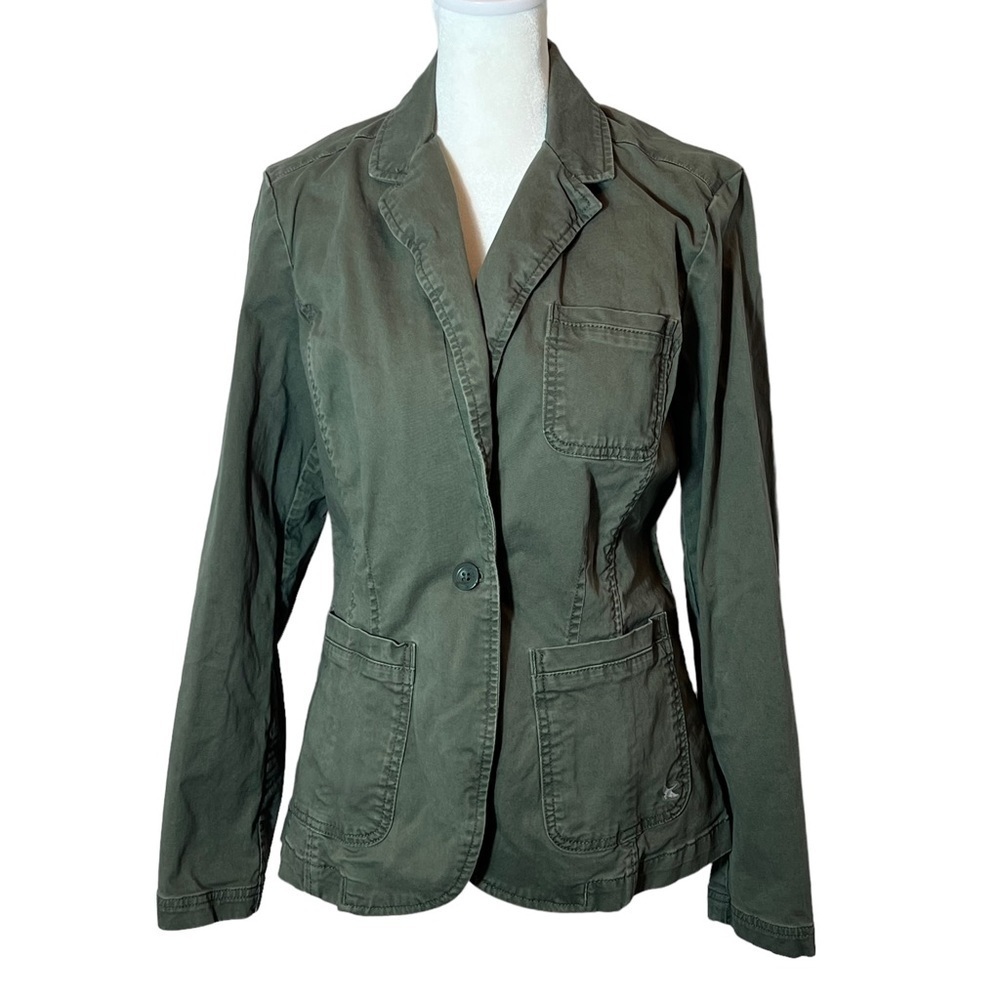 Eddie Bauer Utility Army Green Legendwash Jacket, Size 8